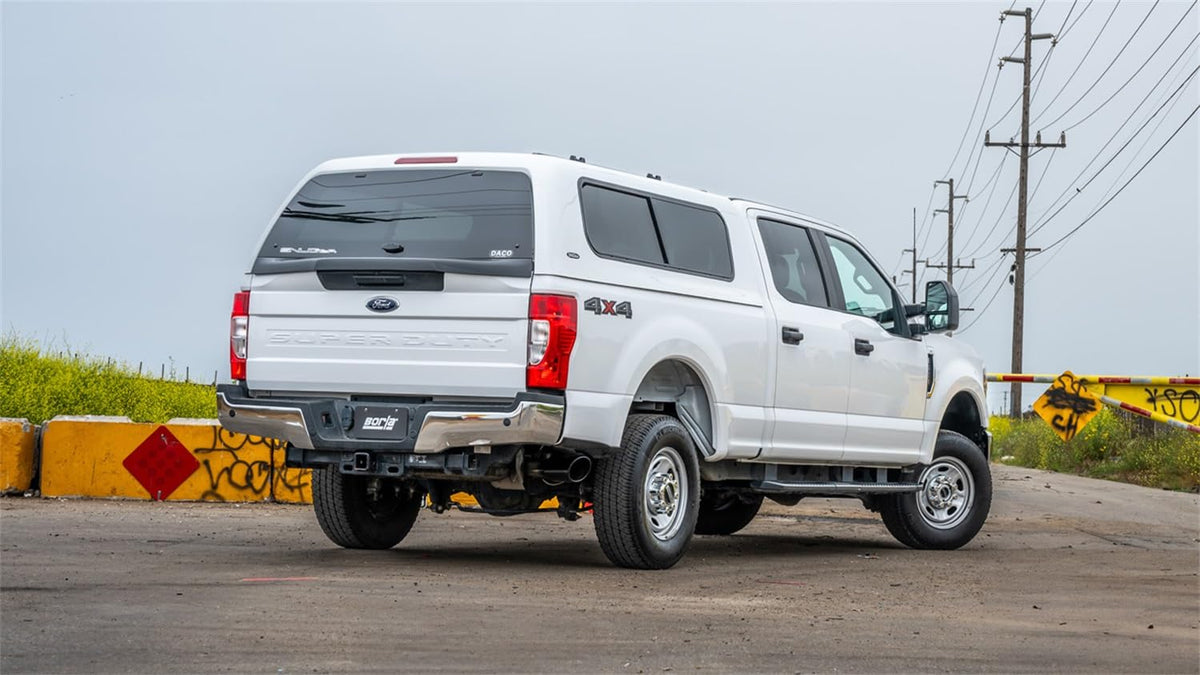 BORLA 141015BC Borla 20-25 Ford F250/F350 Super Duty 7.3L V8 4dr 2.75in-3in ATAK Cat-Back Exhaust - Blk Chrome