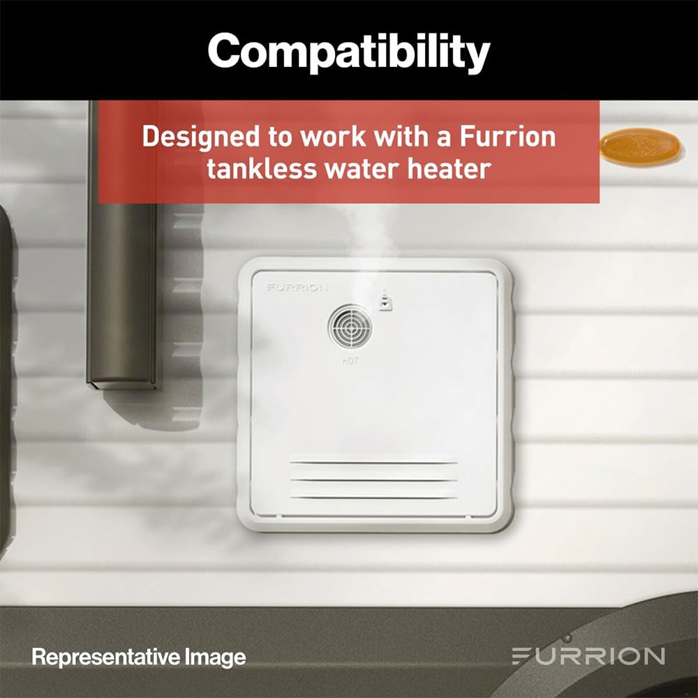FURRION LLC FWH41EA-BL-AM Furrion 18.1" x 16.1" Black Retrofit Door for Tankless RV Water Heating System FWH41EA-BL-AM