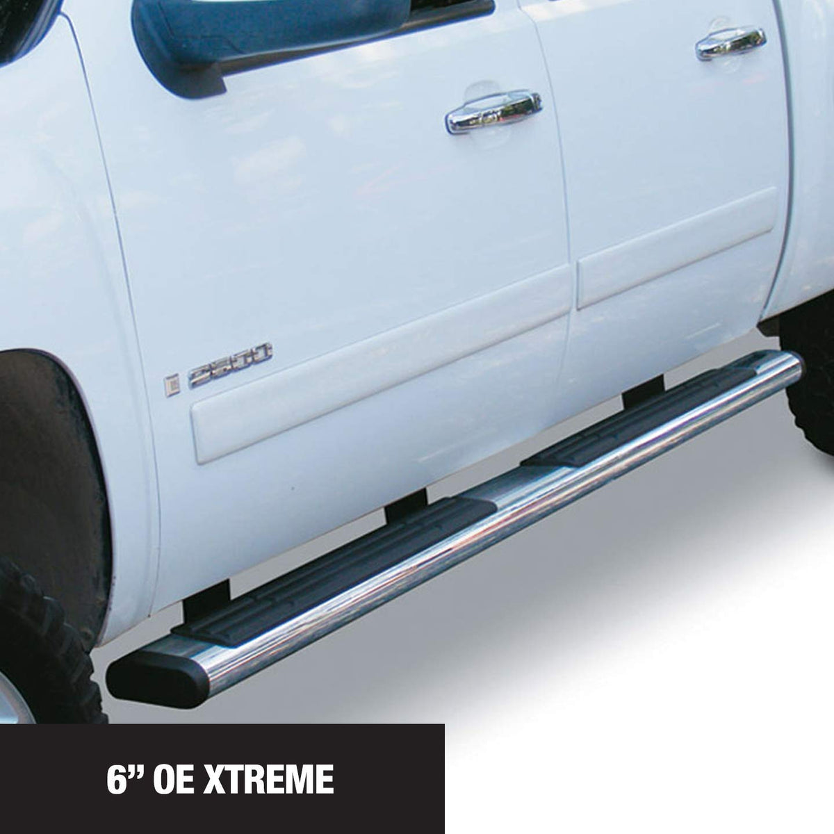 GO RHINO 660087PS Go Rhino 6" OE Xtreme SideSteps – 87", Stainless Steel, Polished – 660087PS