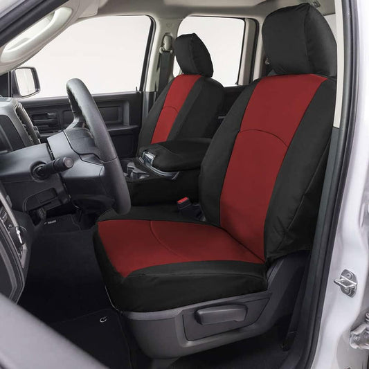 COVERCRAFT GTC1251ABENRB Precision Fit Endura Front Row Seat Covers Red/Black GTC1251ABENRB
