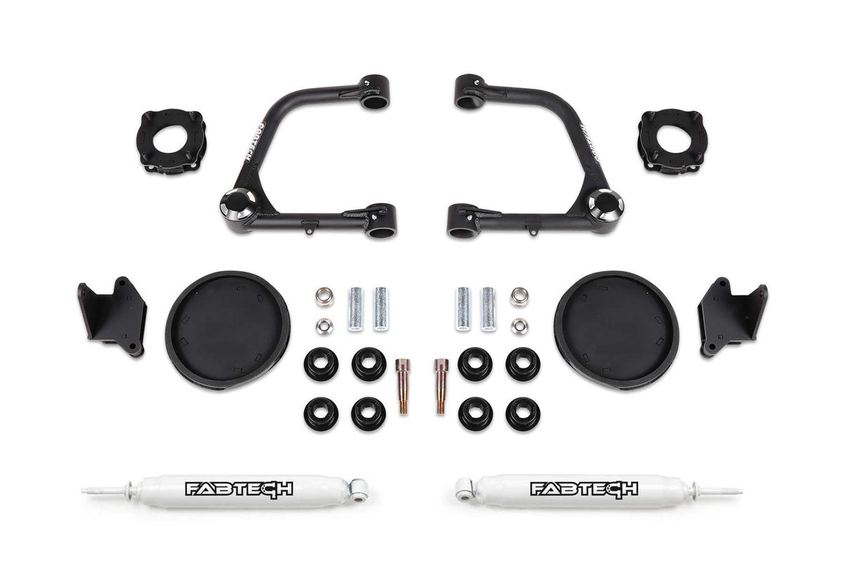 FABTECH K7086 Fabtech 3 UCA KIT W/UNIBALLS & FR SHK SPCRS & RR COIL SPACERS & RR PERF SHOCKS 2022 TUN K7086