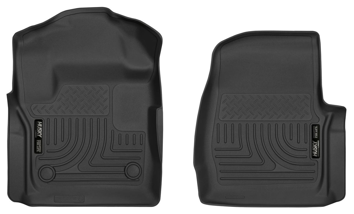 Husky Liners 52721 Husky Liners X-act Contour Floor Mats – Fits 2017-2026 Ford F-250/F-350 Standard CAB – Front Row, 2-pc Black - 52721