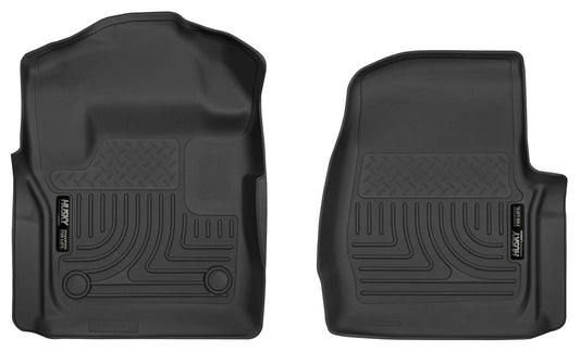 Husky Liners 52721 Husky Liners X-act Contour Floor Mats – Fits 2017-2026 Ford F-250/F-350 Standard CAB – Front Row, 2-pc Black - 52721