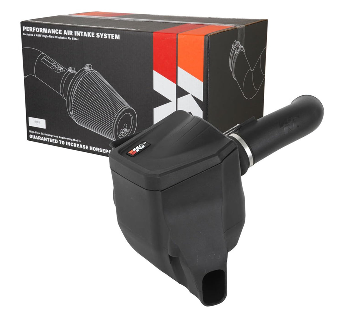 K&N FILTER 63-3119 K&N Cold Air Intake System: High-Flow Air Filter, Increase Performance & Towing: Compatible with 2020-2025 Chevrolet/GMC: Silverado 2500 & 3500, Sierra 2500 & 3500, 63-3119