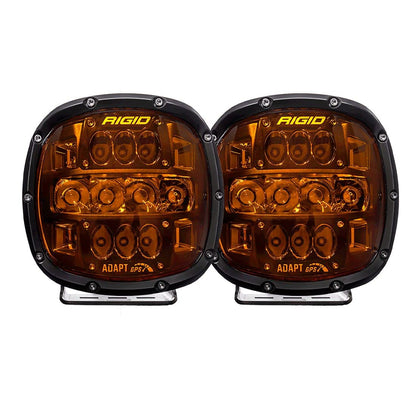 Rigid Industries 300515 RIGID INDUSTRIES Adapt XP Amber PRO Extreme Powersports LED Light Pod with 3 Optic Lighting Zones and GPS Module, Pair