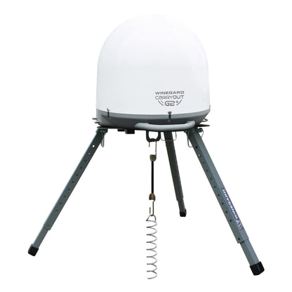 WINEGARD TR-1518 Winegard-11773 TR-1518 Satellite Tripod Mount (Compatible with Carryout, Pathway and Playmaker RV Satellite Antennas) - Adjustable Height, Gray