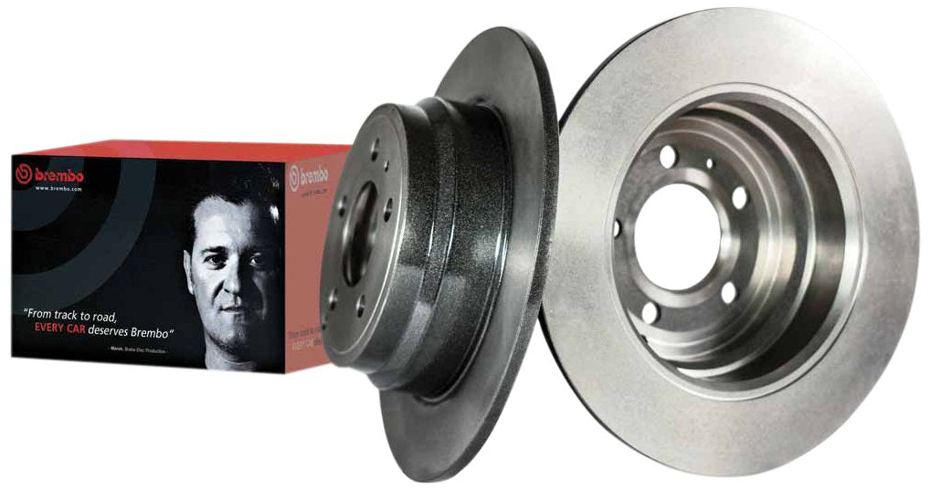 BREMBO 09B26511C02 Brembo 09.B265.11 Rear UV Coated Brake Disc, Set of 2