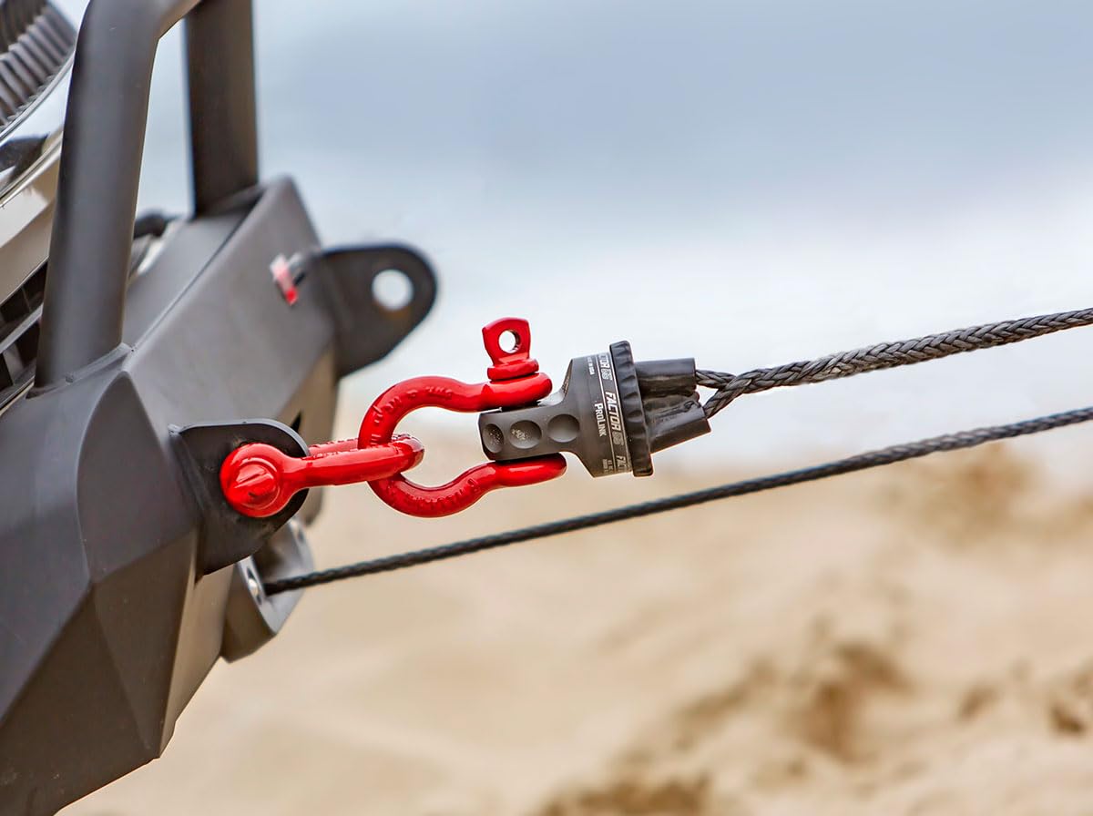 FACTOR 55 00015-06 Factor 55 00015-06 Prolink Original Shackle Mount Replaces Winch Hook with a Stronger Shackle D Ring Mount Max Load Rating 16,000 lb. Ideal for 4x4 Off Road Adventures - Gray