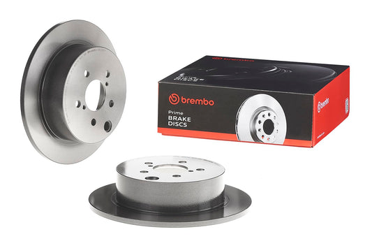 BREMBO 08C66111C02 Brembo 08.C661.11 UV Coated solid Rear Brake Rotor SUBARU OE# 26700FJ000