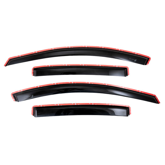 TRAILFX 4634IC TrailFX Window Vents Fits Chevrolet Equinox 2018-2024 in-Channel Smoked 4-Piece Low Profile Acrylic Rainguard Set TrailFX 4634IC