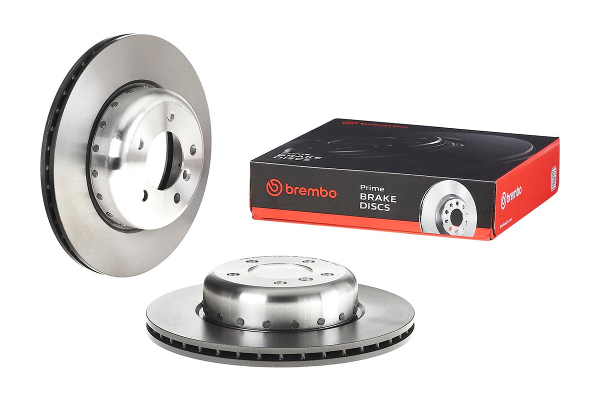 BREMBO 09C40213C02 Brembo 09.C402.13 Composite two piece UV Coated vented Front Brake Rotor BMW OE# 34116782601