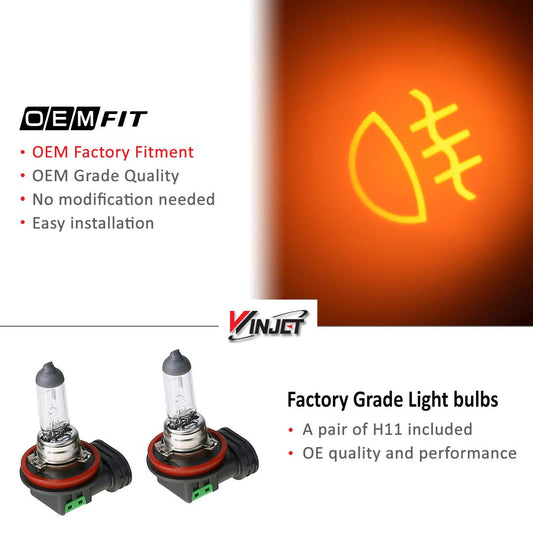 WINJET CHWJ-0427-B Winjet WJ30-0420-09 OEM Series for [2014-2016 Nissan Rogue] Driving Fog Lights + Switch + Wiring Kit