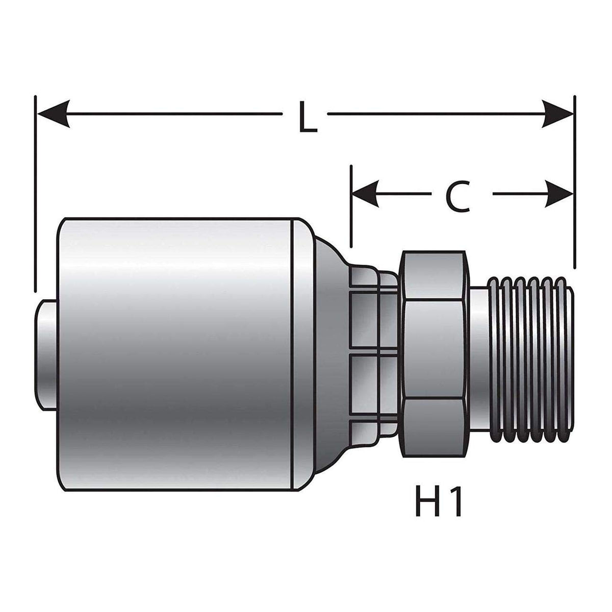 Gates G25810-0606 HYDRAULIC COUPLING-MEGACRIMP