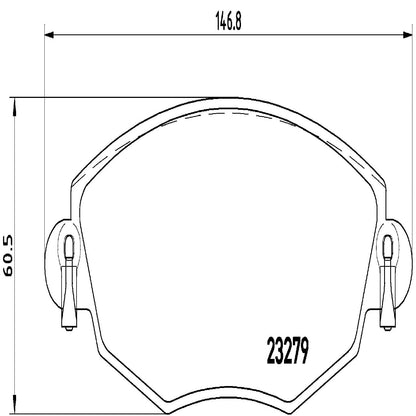 BREMBO P24060 Brembo P24060 Low-Met Front Disc Brake Pad Set CHANA/FORD/FORD (CHANGAN)/FORD AUSTRALIA/JAGUAR OE# 1522062