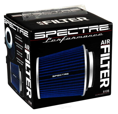 SPECTRE 8136 Spectre Performance Universal Clamp-On Air Filter: High Performance,Washable Filter: Round Tapered; 3 in/3.5 in/4 in Flange ID; 6.719 in (171mm) H; 6 in (152mm) Base; 4.75 in (121mm) Top,SPE-8136,Blue