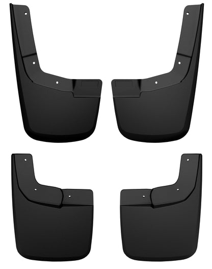Husky Liners 58546 Husky Liners Custom Mud Guards – Fits 2024 Ford Ranger XLT, SuperCrew (Crew Cab),Will NOT FIT Raptor – Front & Rear, 4-pc Black - 58546