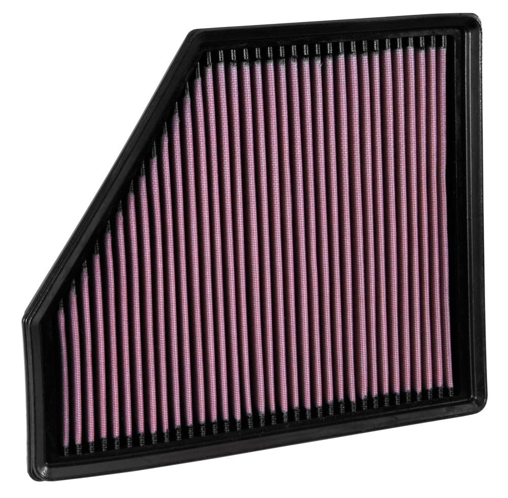 K&N FILTER 33-5047 K&N High-Flow Original Lifetime Engine Air Filter: Increase Power: Premium, Washable: Compatible with 2016-2024 Chevrolet: Camaro, SS, ZL1, 33-5047