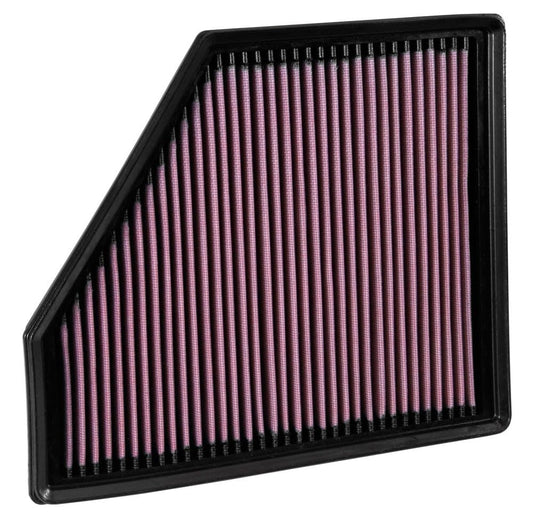 K&N FILTER 33-5047 K&N High-Flow Original Lifetime Engine Air Filter: Increase Power: Premium, Washable: Compatible with 2016-2024 Chevrolet: Camaro, SS, ZL1, 33-5047