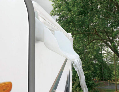 CAMCO 42134 Camco RV Gutter Spouts with Extensions | Direct Rain Water Runoff Away from The RV | White (42134)
