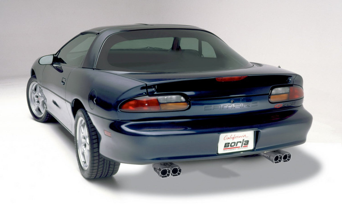 BORLA 14780 BORLA 14780 Cat-Back Performance Exhaust System for 1998-2002 Chevrolet Camaro SS/Camaro Z28/ Pontiac Firebird/Trans-Am 5.7L V8 Automatic/Manual Transmission Coupe/Convertible.
