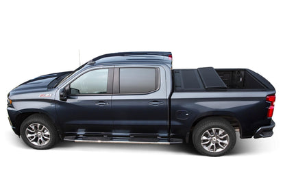 LEER 631137 LEER HF350M Tri-Folding Truck Bed Tonneau Cover, Fits Dodge Ram 1500 Crew Cab and Ram Classic, Years 2009-2018 and 2019, 5'7" Truck Bed, Black