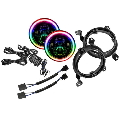 Oracle 5769J-332 ORACLE Lighting 5769J-332 Pair of 7 Inch Dynamic ColorSHIFT High Powered LED Headlights - Replacement Headlight for Any Vehicle with 7 Inch Sealed Beam Lamps