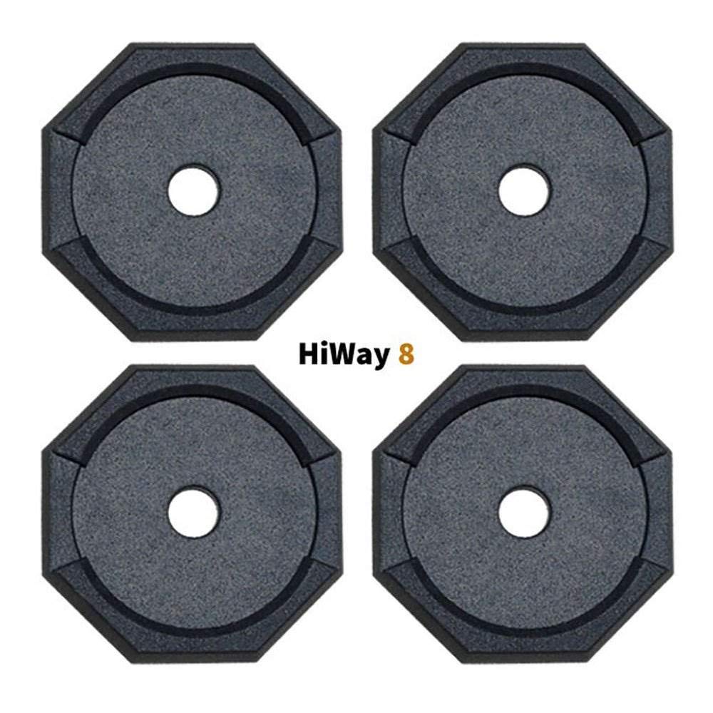 SNAPPAD HI10SP4 SnapPad HiWay RV Leveling Pads - Permanent Jack Stabilizers for RVs - 10" Round Leveling Jack Pads for HWH Leveling System - Heavy Duty Replacement for Blocks - Made in The USA (4-Pack)