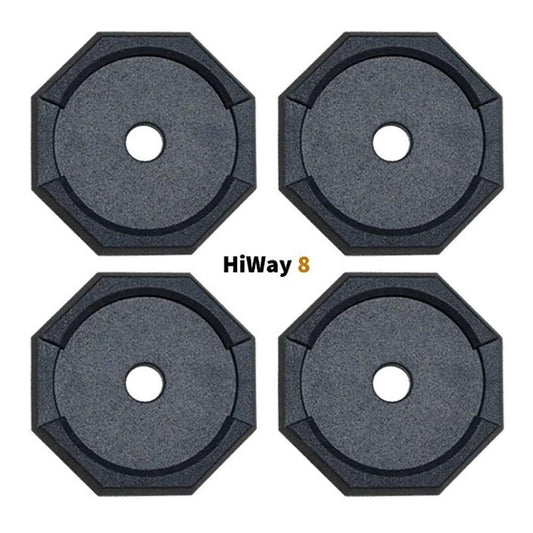 SNAPPAD HI10SP4 SnapPad HiWay RV Leveling Pads - Permanent Jack Stabilizers for RVs - 10" Round Leveling Jack Pads for HWH Leveling System - Heavy Duty Replacement for Blocks - Made in The USA (4-Pack)