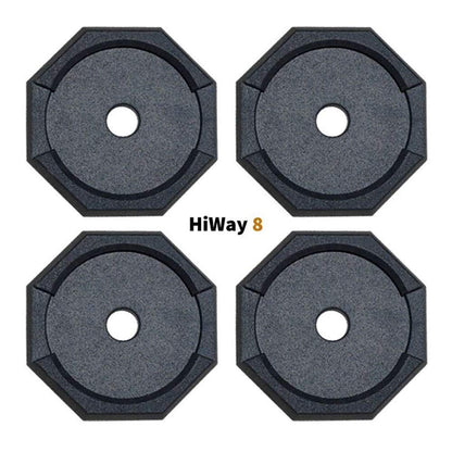 SNAPPAD HI12BSP4 SnapPad HiWay RV Leveling Pads - Permanent Jack Stabilizers for RVs - 11.5" Round Leveling Jack Pads for HWH Leveling System - Heavy Duty Replacement for Blocks - Made in The USA (Bus 4-Pack)