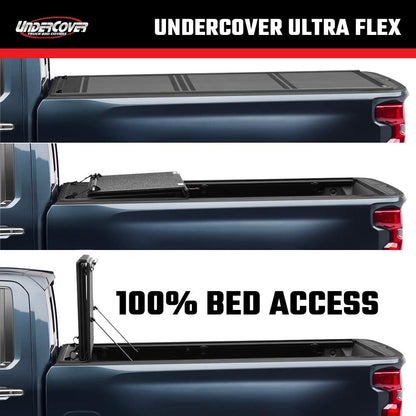UNDERCOVER UX32012 RealTruck Undercover Ultra Flex Hard Folding Truck Bed Tonneau Cover – UX32012 – Fits 2019-2025 Dodge Ram 1500 w/Multi-Function Tailgate (w/o RamBox) 5' 7" Bed (67.4")