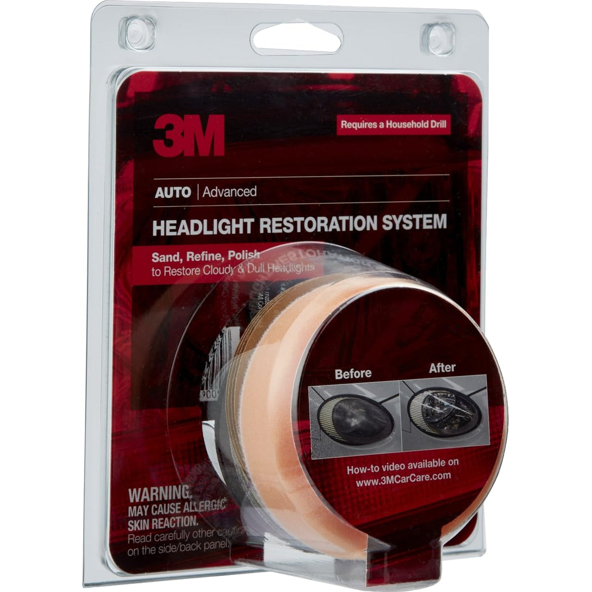 3M 39008 3M Headlight Lens Restoration System, 39008, 1 Kit