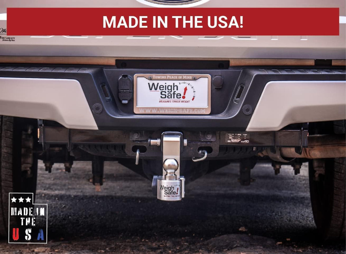 WEIGH SAFE WS4-2.5 Weigh Safe WS4-2.5 Adjustable Ball Mount with 4" Drop and 2.5" Shank, Aluminum