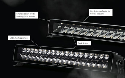 Hella 358176331 Black Magic LED Series 50 Inch Slim Lightbar