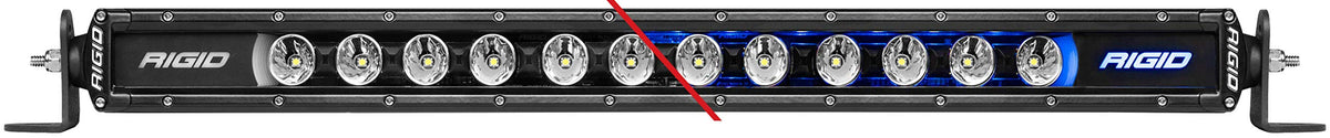 Rigid Industries 220603 Rigid Radiance Plus SR-Series LED Light, 8 Option RGBW Backlight, (20), Black