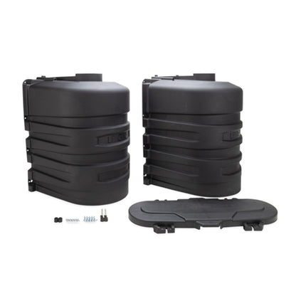 CAMCO 50502 Camco 50502 Double RV Propane Tank Cover - 20 lb., Black