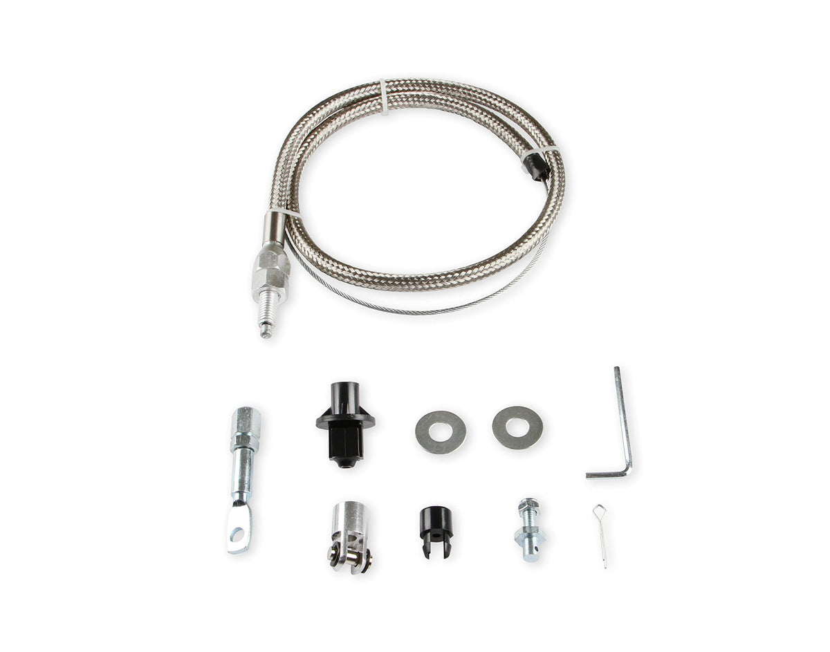MR GASKET 5657 Mr. Gasket 5657 Throttle Cable Kit - Stainless Steel Braided