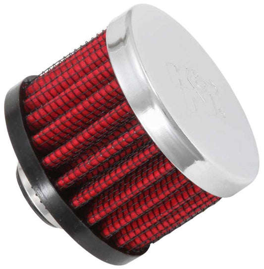 K&N FILTER 62-1320 K&N Vent Air Filter/Breather: High Performance, Premium, Washable, Replacement Engine Filter: Flange Diameter: 0.375 in, Filter Height: 1.5 in, Flange Length: 0.4375 in, Shape: Breather, 62-1320
