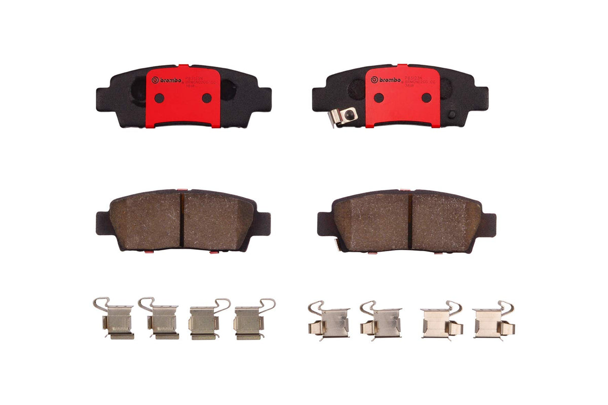 BREMBO P83123N Brembo P83123N Premium Ceramic Rear Disc Brake Pad Set TOYOTA OE# 0446607011
