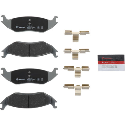 BREMBO P18010N Brembo P18010N Premium Ceramic Rear Disc Brake Pad Set CHRYSLER/DODGE/RAM OE# 05093706AA