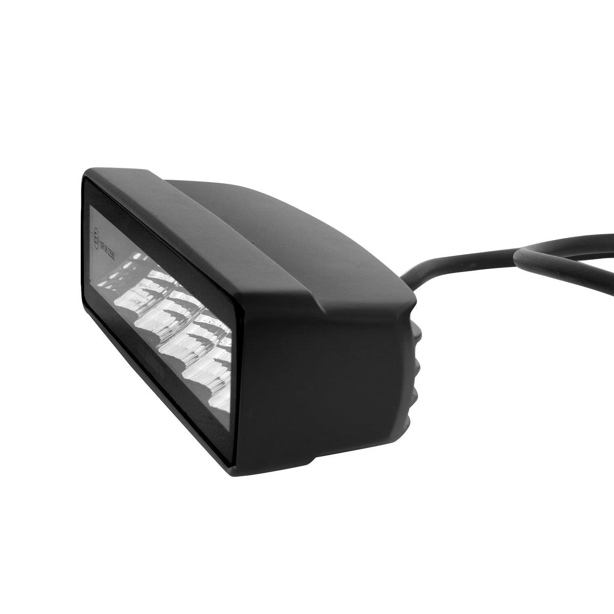 GO RHINO 750300621FBS Go Rhino Xplor Lighting: Blackout Series Sixline Flood Light Kit (Pair) | Surface Mount (Threaded Stud Mount) Aluminum, Black | 750300621FBS