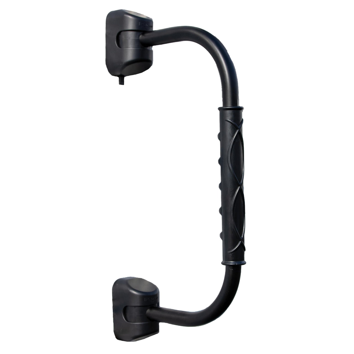 RV DESIGNER R222 RV Designer R222 GripSafe Handrail Assist - Locking Folding Aluminum Grab Handle with Notched Grip - Safe Entry Assist for RV Door - Easy Installation, 22 Inch, Black