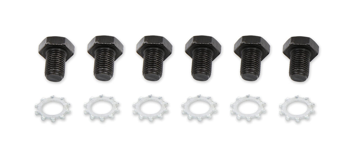 MR GASKET 6710 Mr. Gasket Flexplate, Bolts Gr.8 Gm, Black