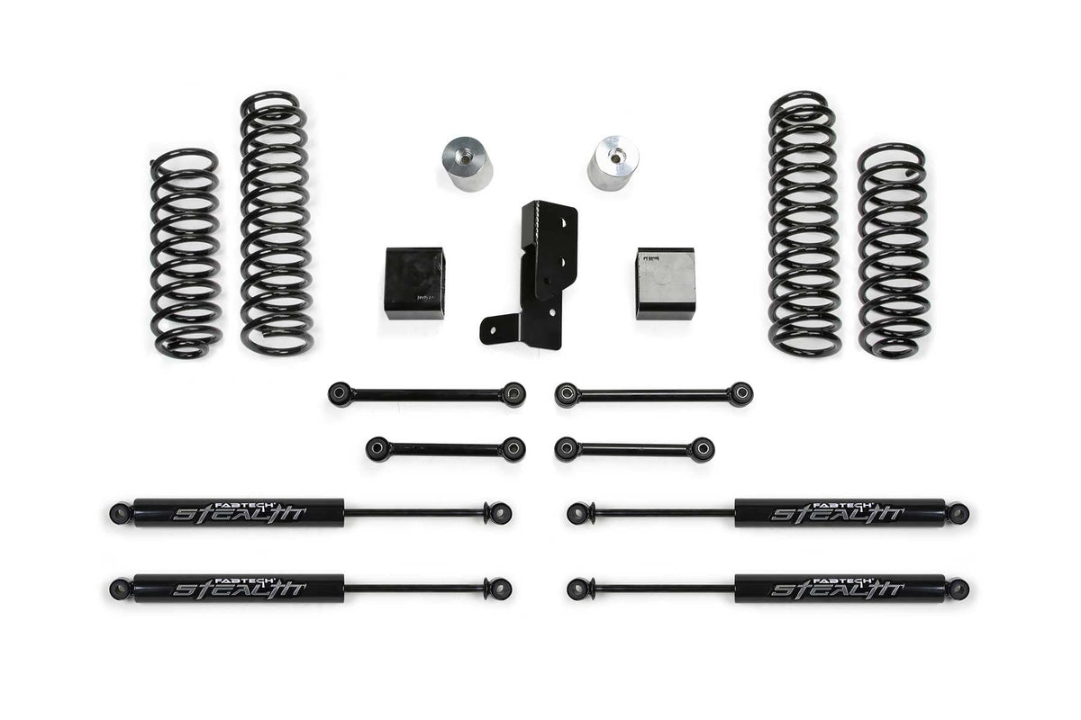 FABTECH K4200M Fabtech - 2021 Jeep JL 4XE 4 Dr 3in Sport System w/Stealth (K4200M)