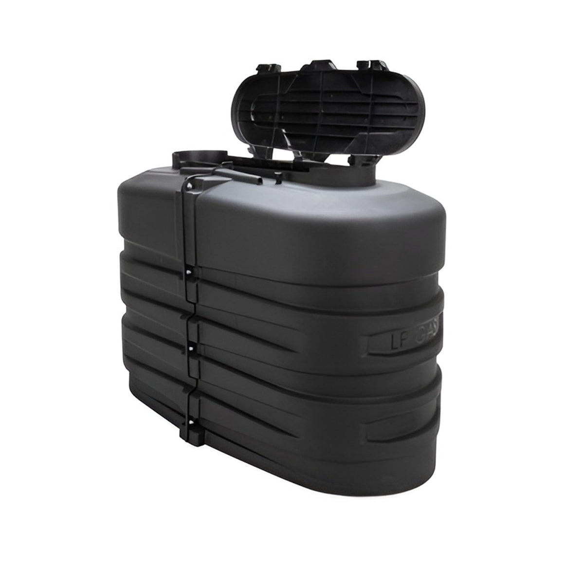 CAMCO 50502 Camco 50502 Double RV Propane Tank Cover - 20 lb., Black