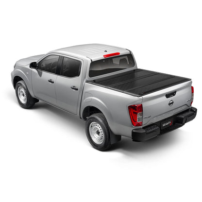 Trailfx TFX8009 TrailFX Hard Tri-Fold Truck Bed Tonneau Cover Fits 2022-2025 Nissan Frontier 5 Foot Bed Gloss Black Aluminum Low Profile Lockable 3-Panel Folding Design TrailFX TFX8009 HF3