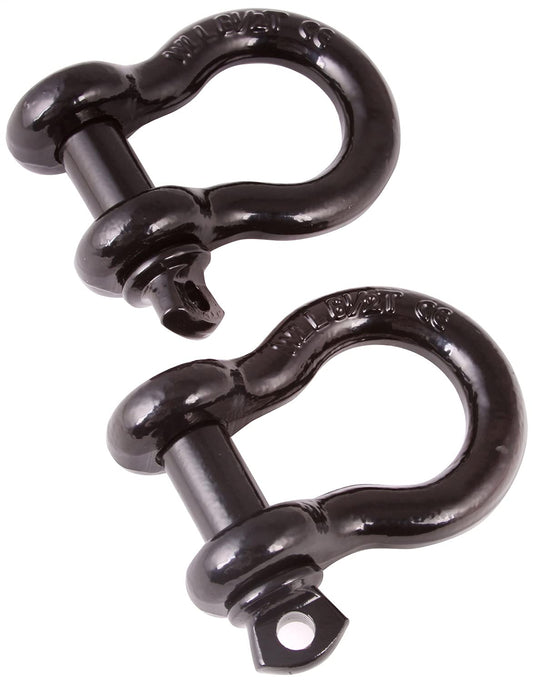 RUGGED RIDGE 11235.04 Rugged Ridge | D-Ring Shackle Kit, 3/4 inch, Black, Steel, Pair | 11235.04