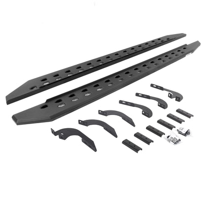 GO RHINO 69442987SPC Go Rhino RB20 Slim Running Boards & Brackets | Galvanized Steel, Textured Black | 69442568SPC | Fits 2014-2023 Toyota 4Runner (Excludes Limited, Nightshade Edition & TRD Sport)