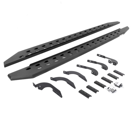 GO RHINO 69442987SPC Go Rhino RB20 Slim Running Boards & Brackets | Galvanized Steel, Textured Black | 69442568SPC | Fits 2014-2023 Toyota 4Runner (Excludes Limited, Nightshade Edition & TRD Sport)