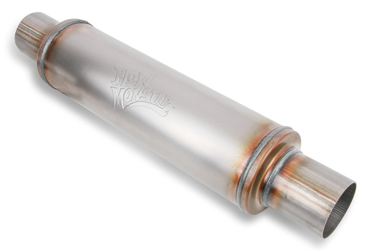 FLOWMASTER 10416-FM Flowmonster 10416-FM 409Ss Round Case Absorption Muffler