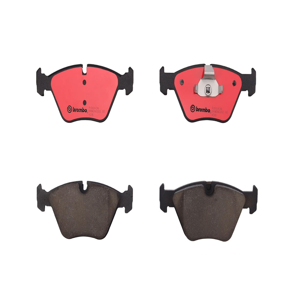 BREMBO P06043N Brembo P06043N Premium Ceramic Front Disc Brake Pad Set BMW/MG/ROVER/WIESMANN OE# 34113404362